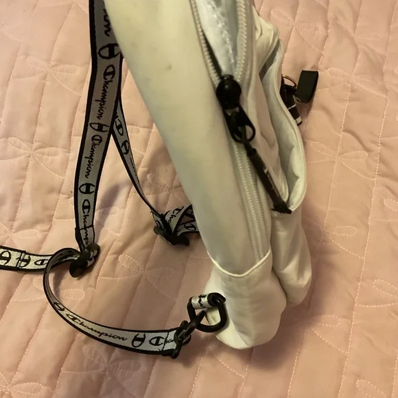 Champion White and Black Backpack with Red Logo - Picture 5 of 13